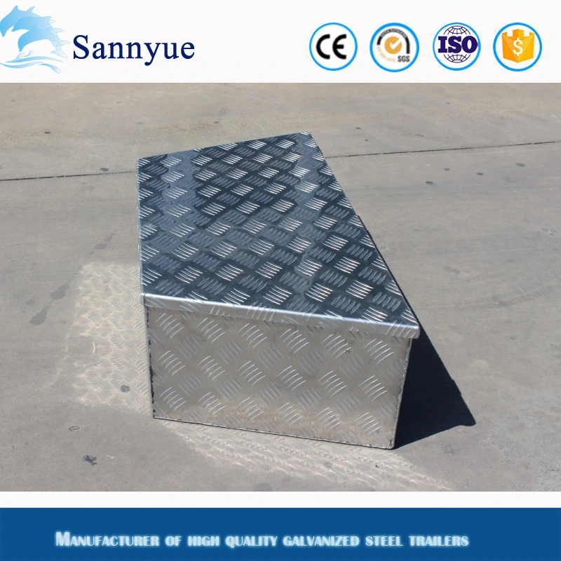 Aluminum Tool Box for Cage Trailer Truck Trailer Camper Trailer Storage Tool Box 900*600 mm