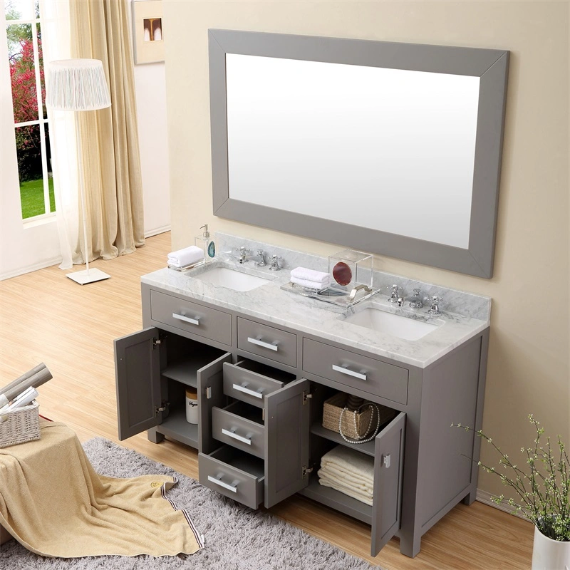 Touch Illuminated Bath Room Mirror Cabinets Acrylic Charm Wall Hanging Anti-Fog Vanity LED Mirror Bathroom Cabinet