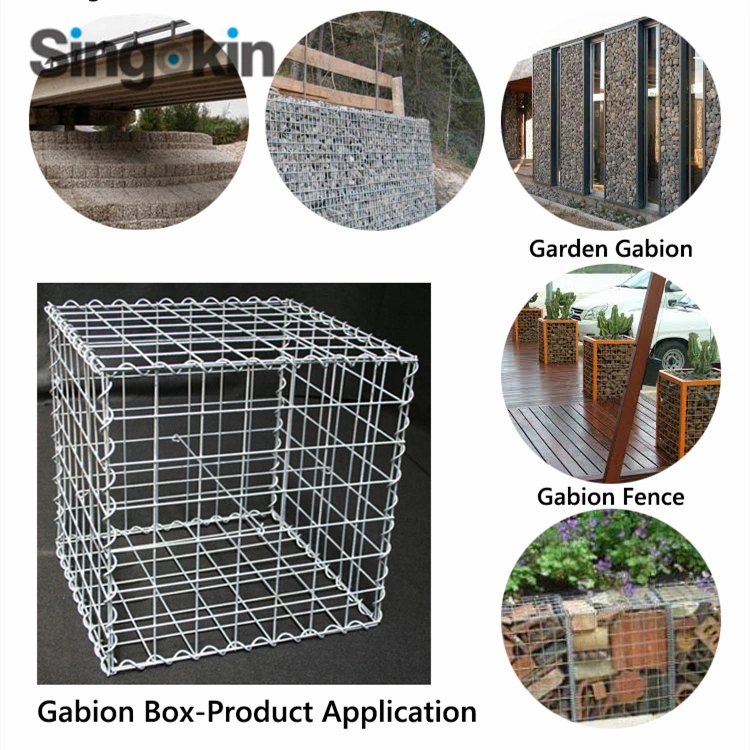 Metal Mesh Landscape Garden Decoration 2X1X1 1X1X1 200X100X50 Welded Gabion Cage Mesh Retainting Wall