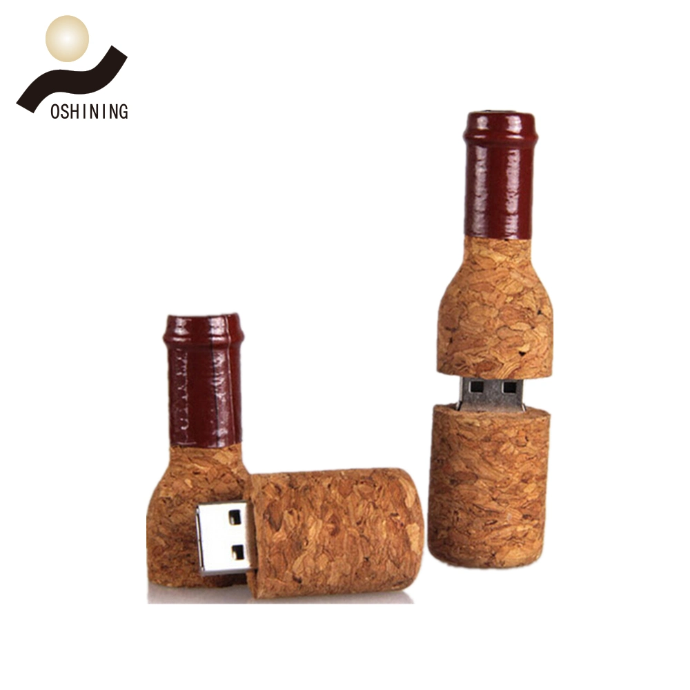 Weinflasche Cork Holz Flash-Speicher USB-Laufwerk U-Disk (USB-WD326)