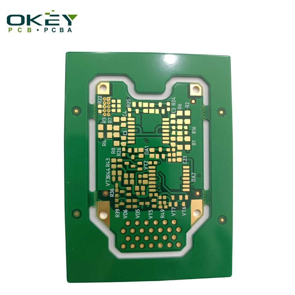 Multilayer Double Sided Printed Circuit Board Rigid Multi Layer Double Side Immersion Gold Fr4 Enig 2 Layer Electric Gold Finger PCB