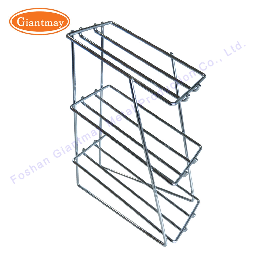 3 Tier Wrought Iron Wire Counter Display Stand for Retail