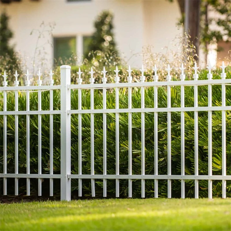 Painel de proteção de jardim plano em alumínio com 3 calhas