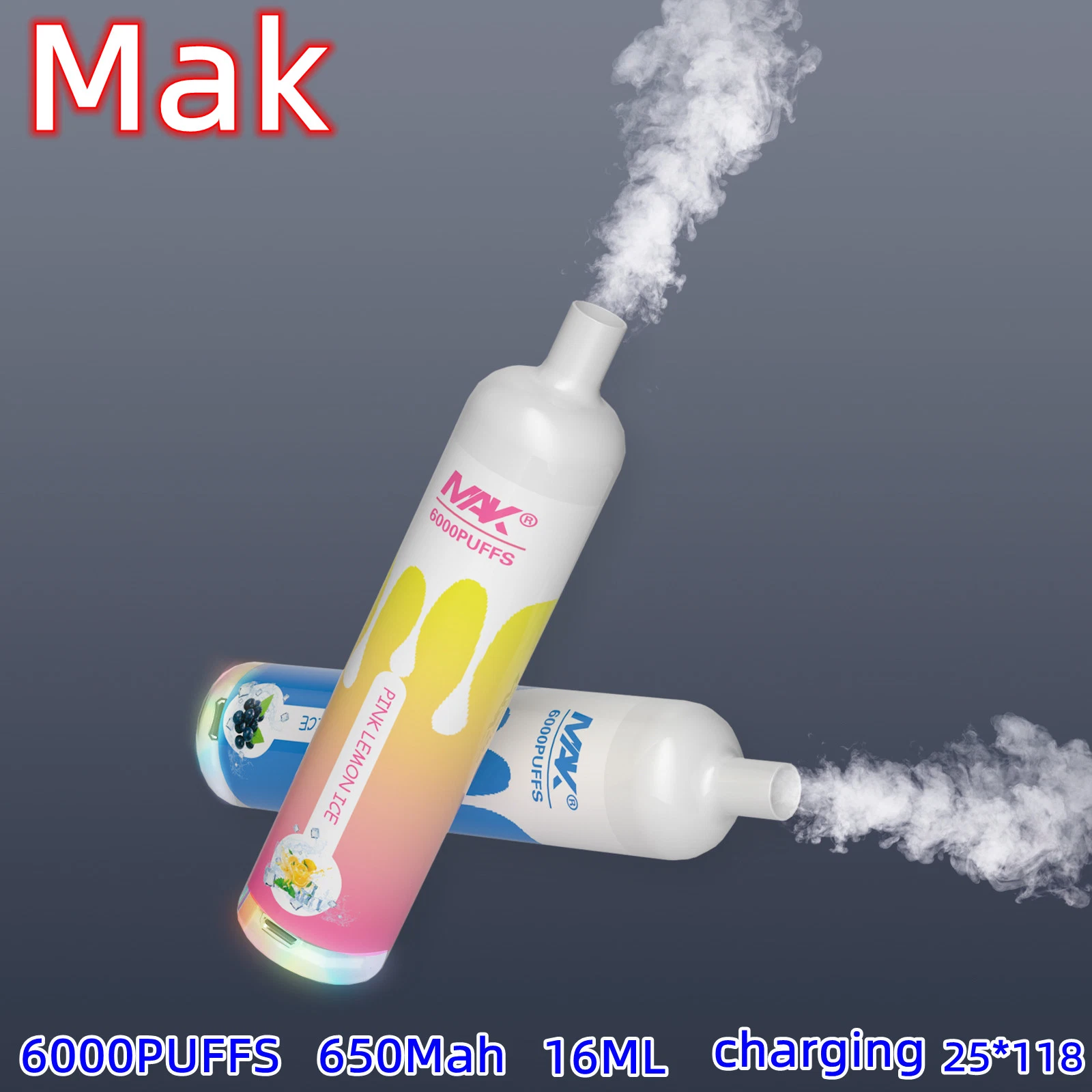 2022 Puff desechables por mayor de la pluma de Vape 6000 Barra de 16ml fumadores Puff Vape