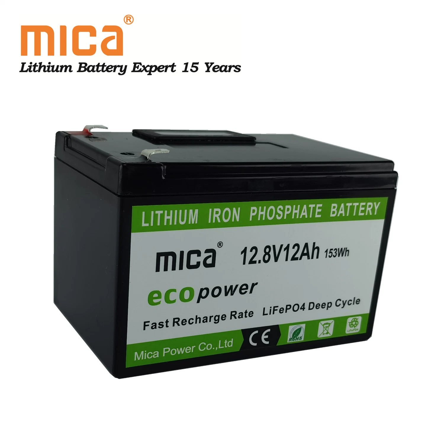 High quality/High cost performance  Long Cycle 12.8V/12V 12ah LiFePO4 Battery Pack Rechargeable with BMS for Solar Energy System Household Appliance