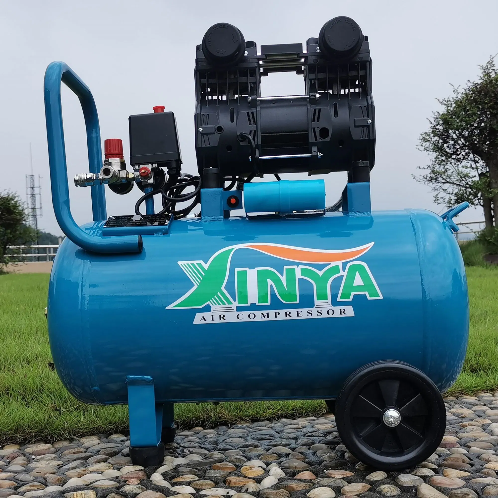 Xinya 25L 6 galón No-Oil bomba simple portátil eléctrico compresor de aire