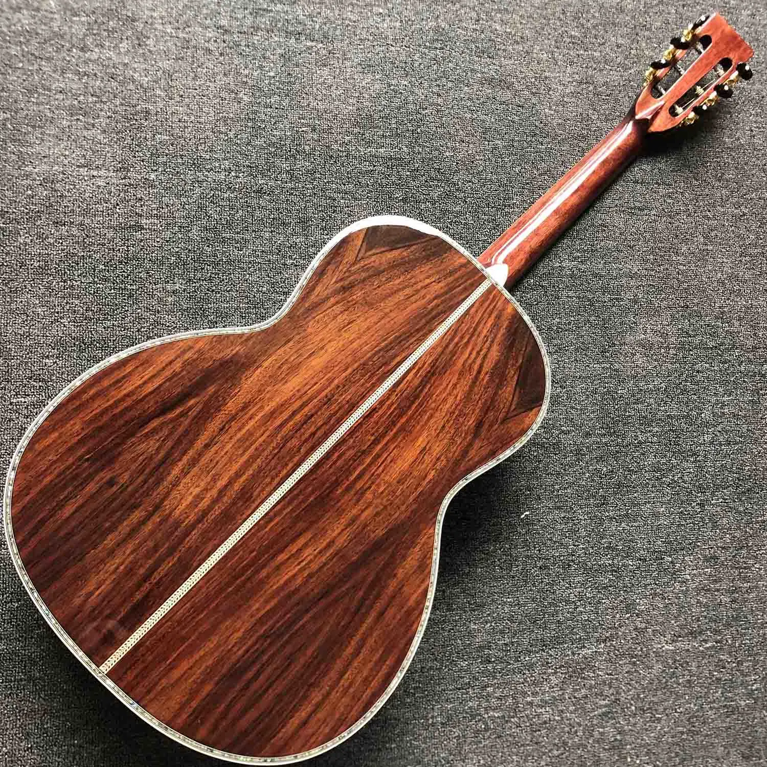 Solid Cedar Korean Pine Top Ebony Fingerboard 39 Inch Ooo Body Acoustic Guitar