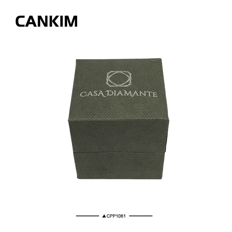 Cankim Wedding Ring Box Luxury Paper Ring Box Vintage Ring Box with Sleeve