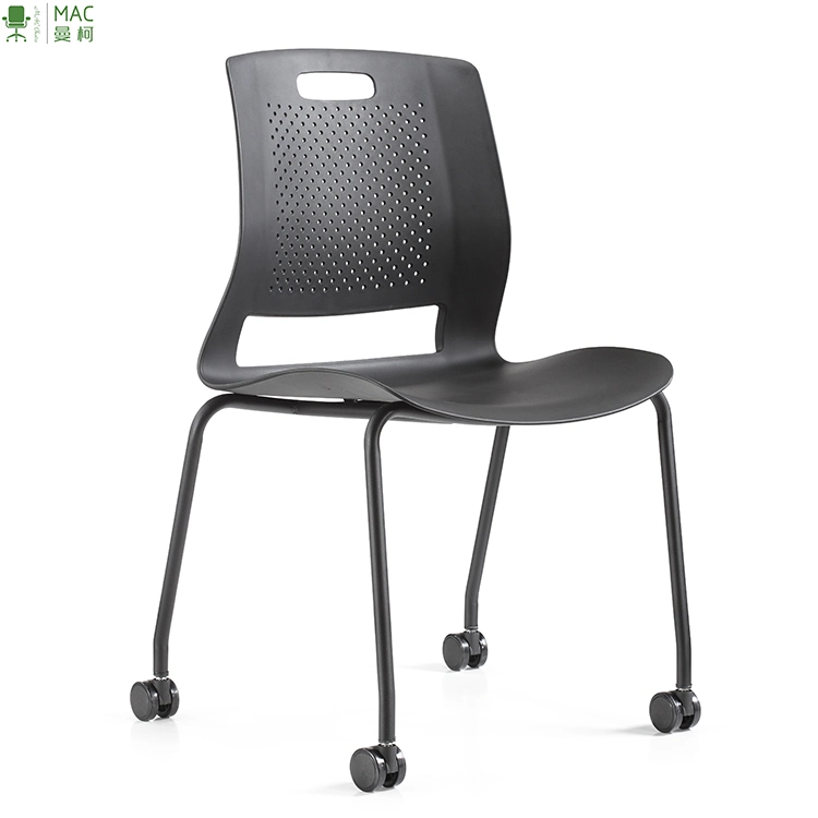 Simple Metal Frame Training Chair for Meeting Room Office Chair