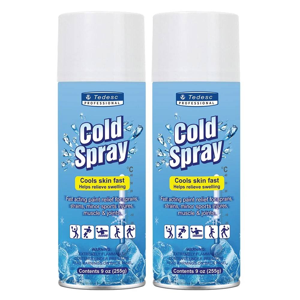 Pain Relief Sports Sport Freeze Cold Coolant Spray Aerosol Freezes Instantly for Strains/Sprains/Bruises