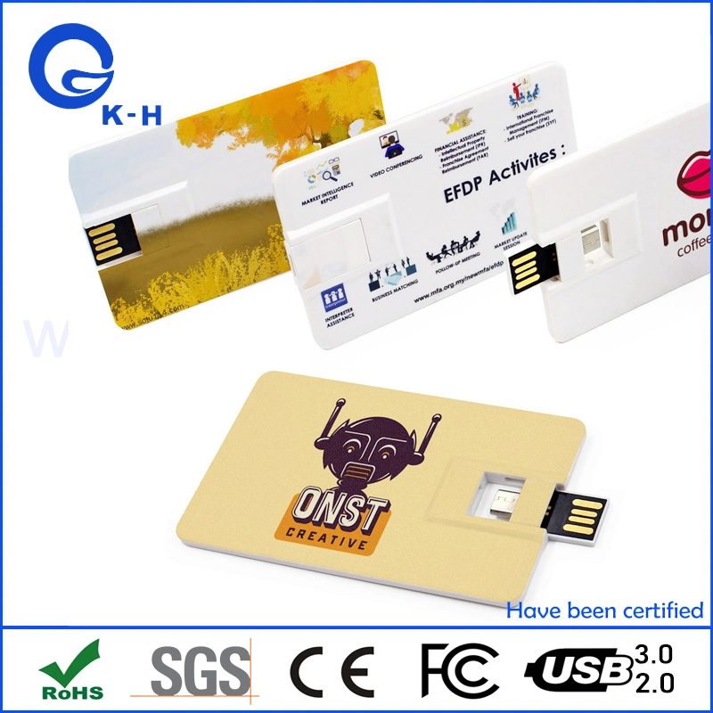 USB 2.0 3.0 флэш-диск для кредитной карты типа C OTG 16 ГБ 32 ГБ