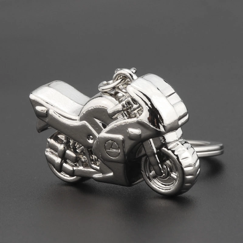 Custom Logo 3D Blank Simulation von Mini Heavy Motorrad Motorrad Schlüsselanhänger Retro Farbe Werbung Aktivitäten Geschenk Legierung Metall Schlüsselanhänger