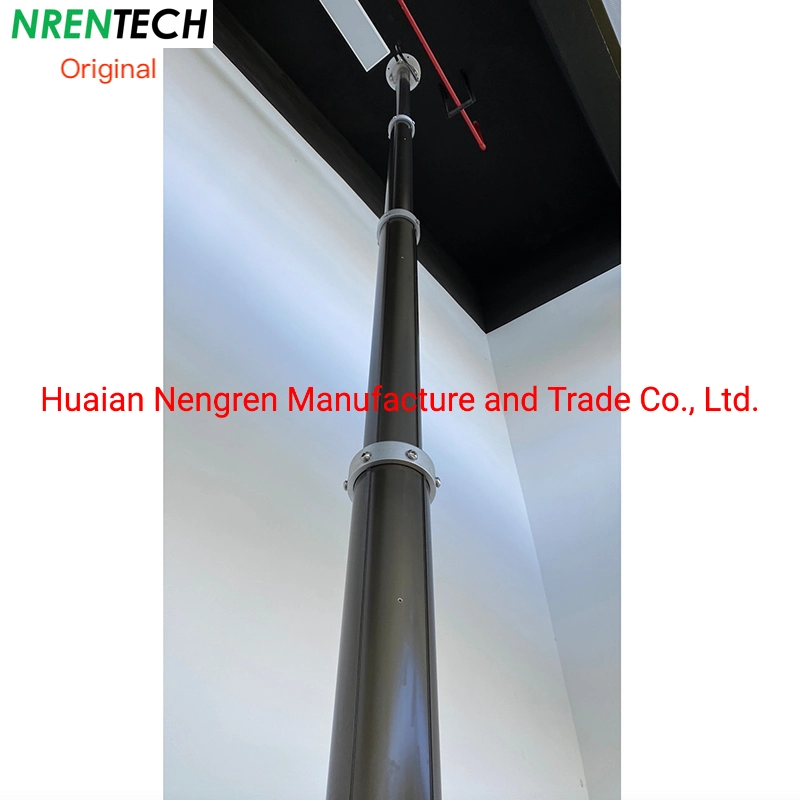 6m Pneumatic Telescopic Mast for Mobile CCTV Cameras-Site Security Solution