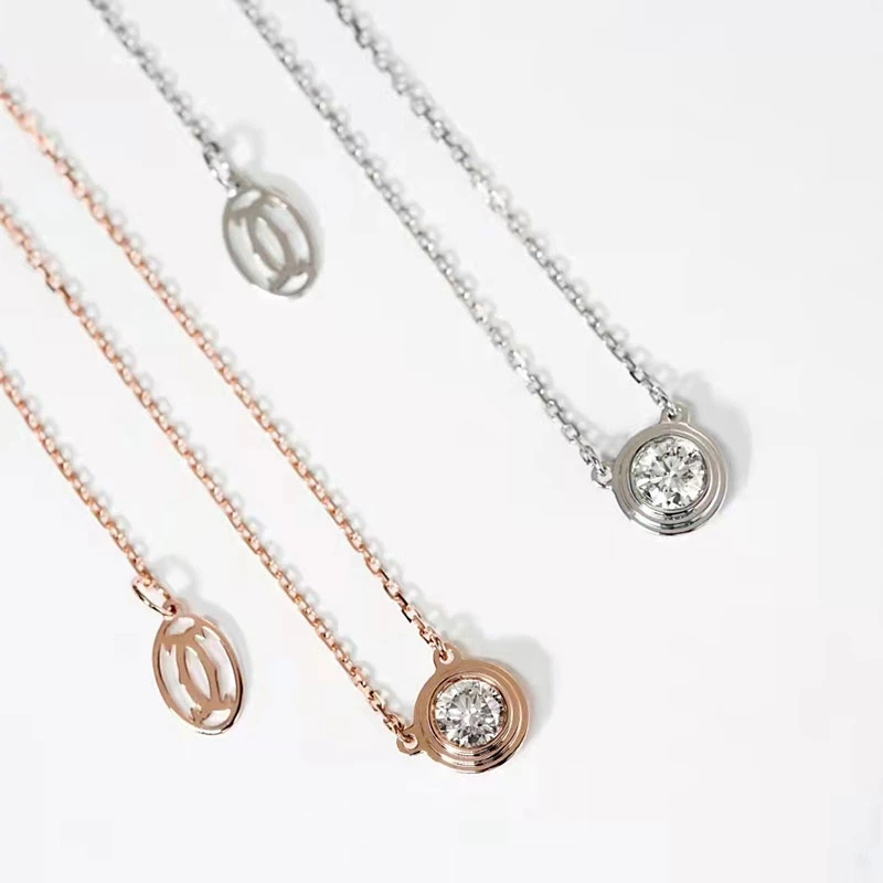 14K Fashion Design Lab exquis Diamond Necklace Diamond Collier pendentif