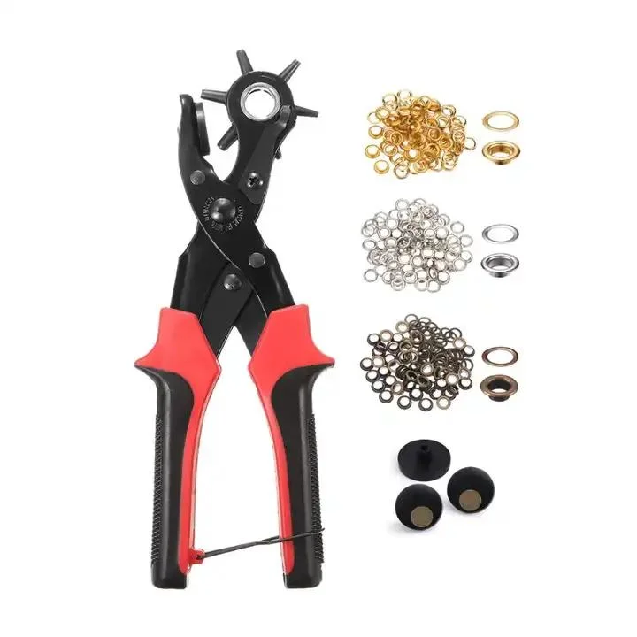 Belt Hole Punch Plier Multi-Function Eye Puncher for Steel Leather