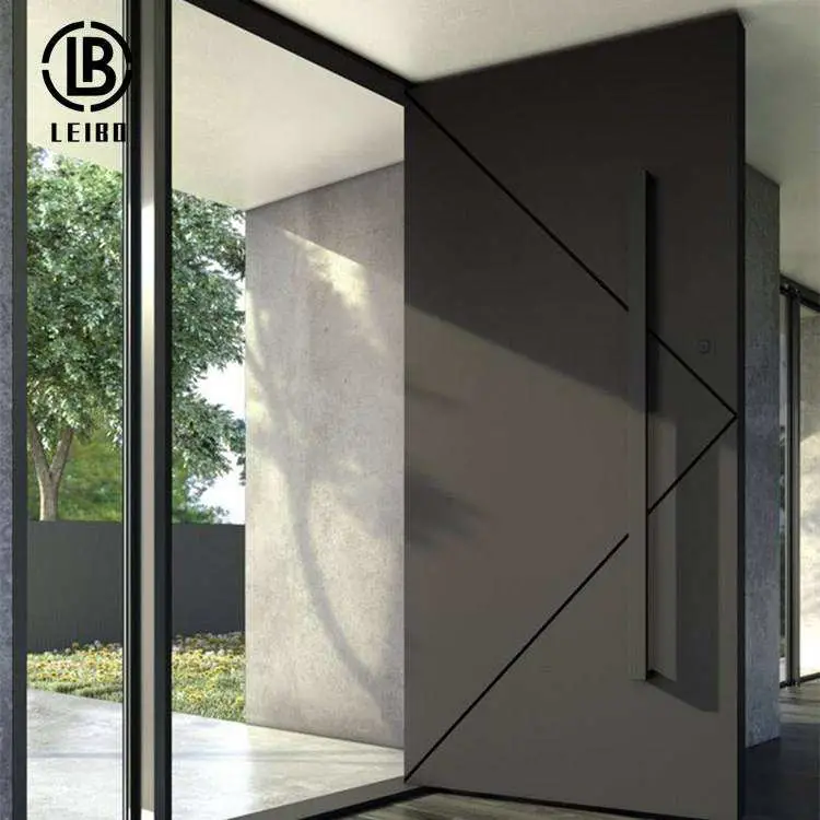 Front Door Design Aluminum Middle Swing Door Is Durable and Fireproof 70