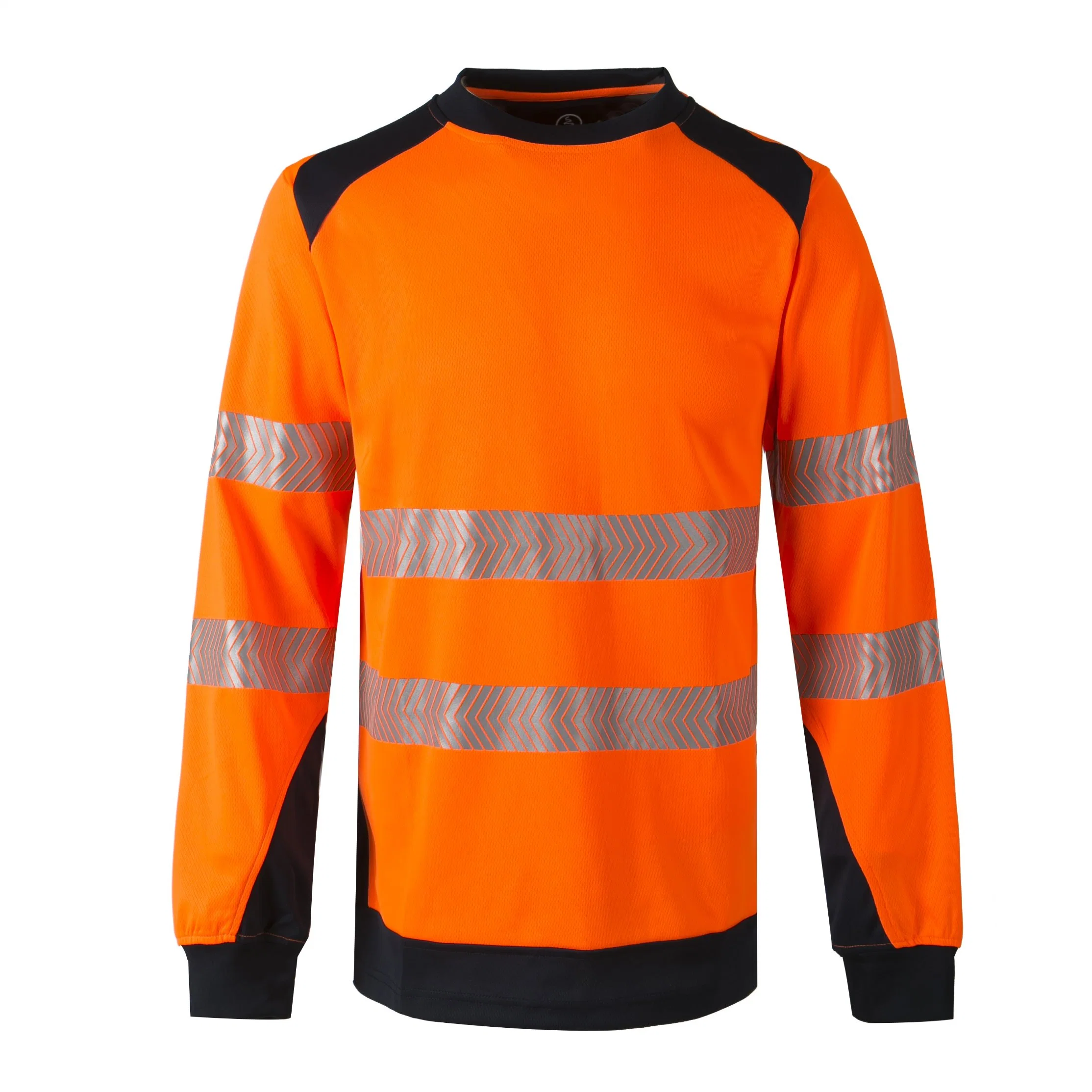 La seguridad Garmet Hi Vis Camiseta de la Clase 3 ANSI Seguridad reflectante naranja Lima de manga larga y corta camisa alta visibilidad