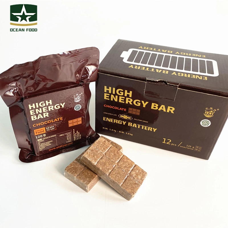 Chocolate Outside Long Storage Mre High Energy Food Bar