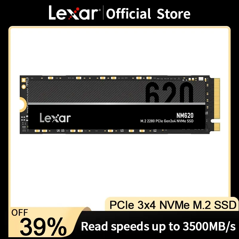 Lexar Nm620 SSD M. 2 disco duro Nvme 256GB 512GB 1TB M2 2280 PCIe 3,0 Unidad de estado sólido interna Nueva unidad de disco duro SSD para PC portátil