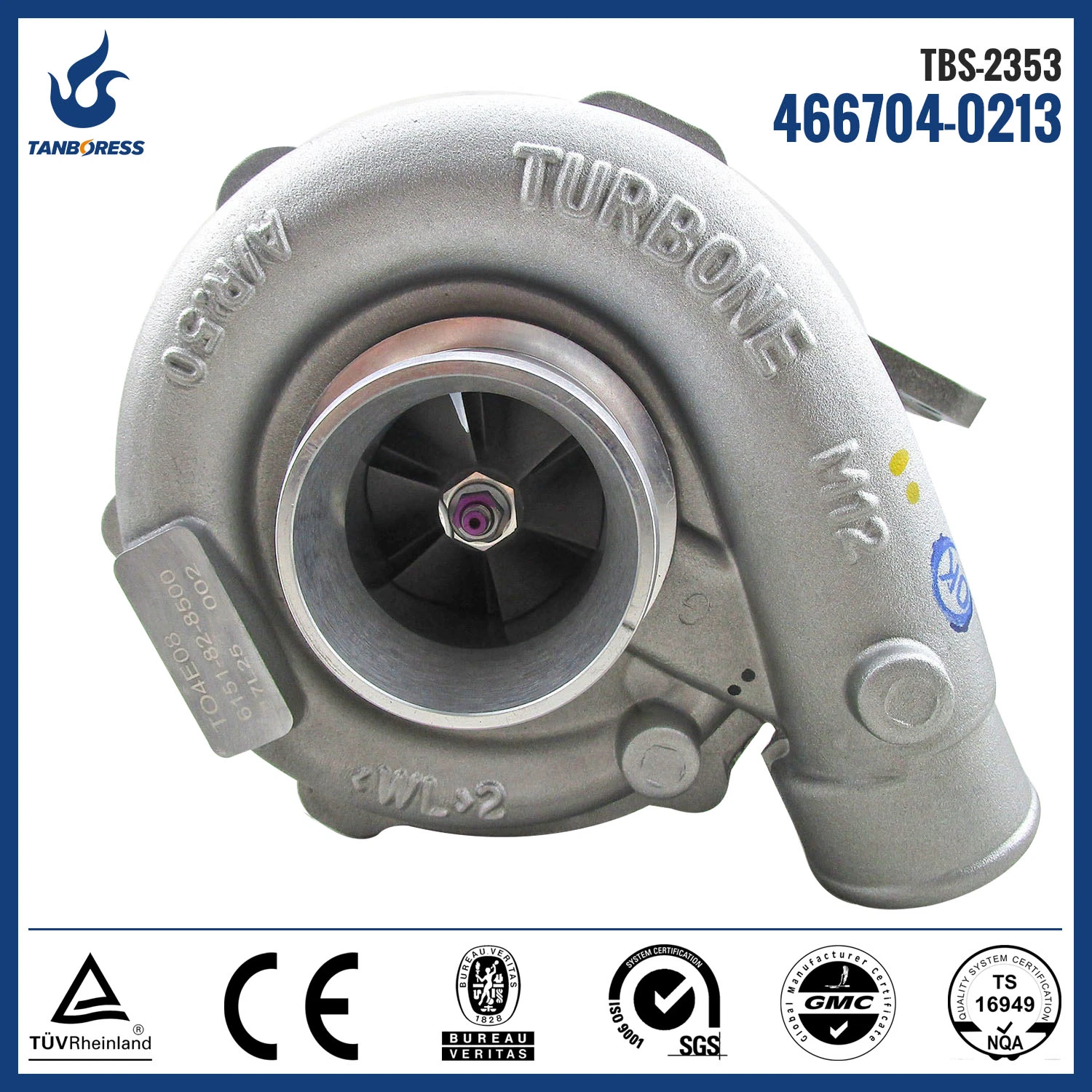 Turbocharger Chra T04E08 S6D125 466704 466704-0213 466704-5213S