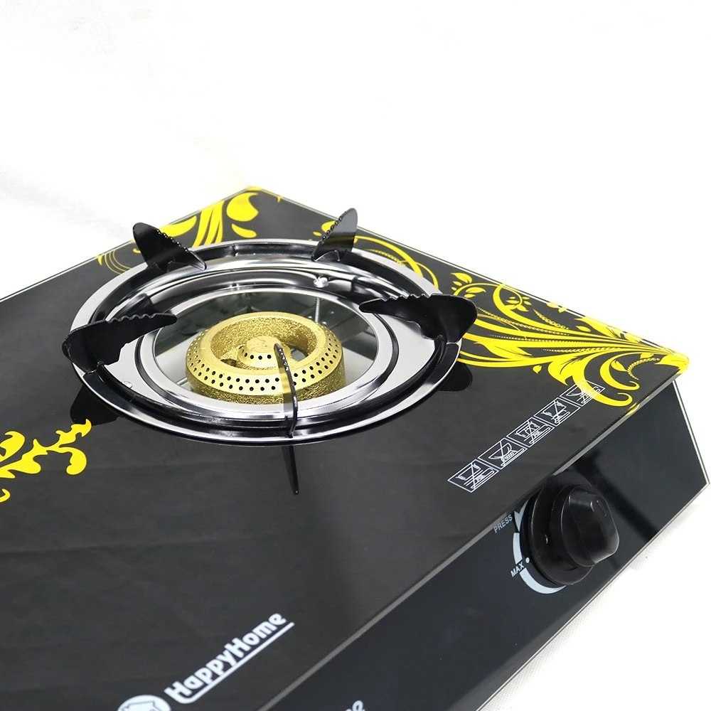 Hot Sales Africa Tempered Glass Two Burner Gas