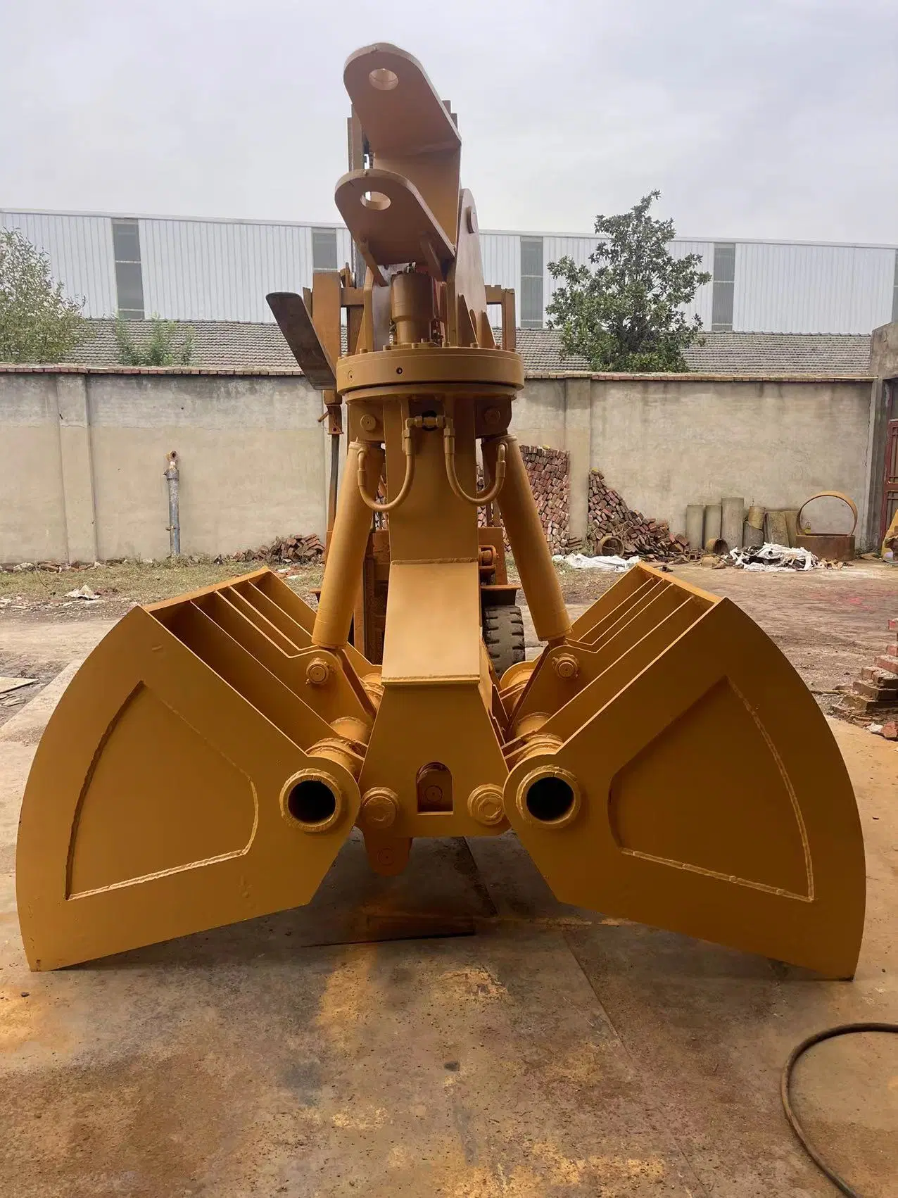 Hot Sale Excavator Attachment Double Shell Grab Shell Hopper for Venta