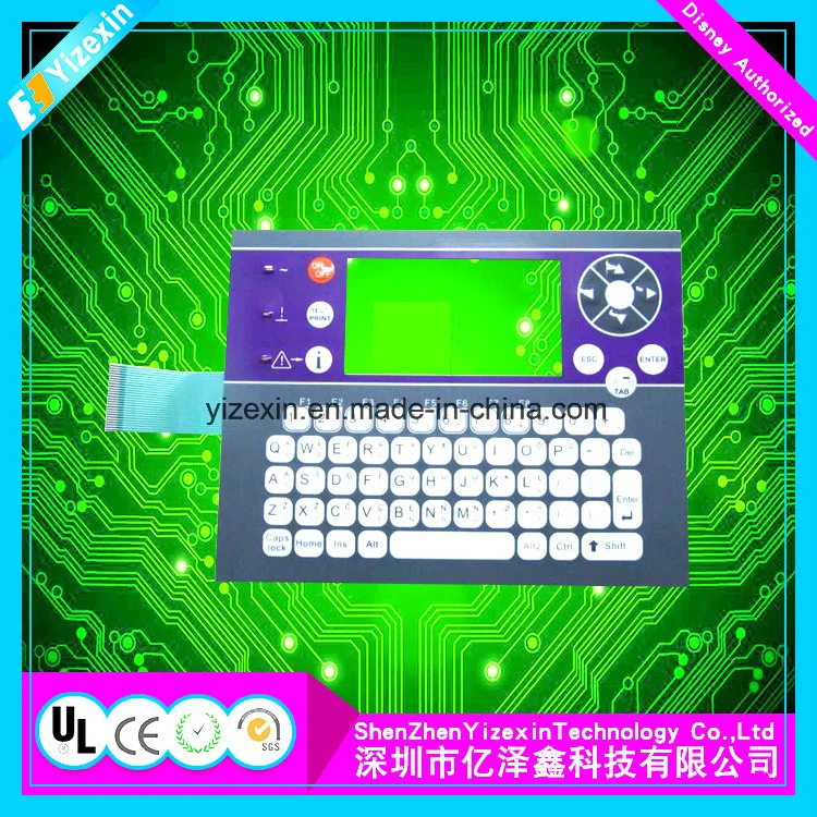 Clavier à membrane d'ordinateur/clavier à membrane de l'électronique avec affichage fenêtre LCD