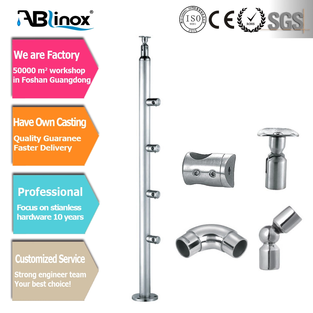 Ablinox Stainless Steel Railing Baluster Handrail Construction Contracting Hardware Supermarket Residential Stairs