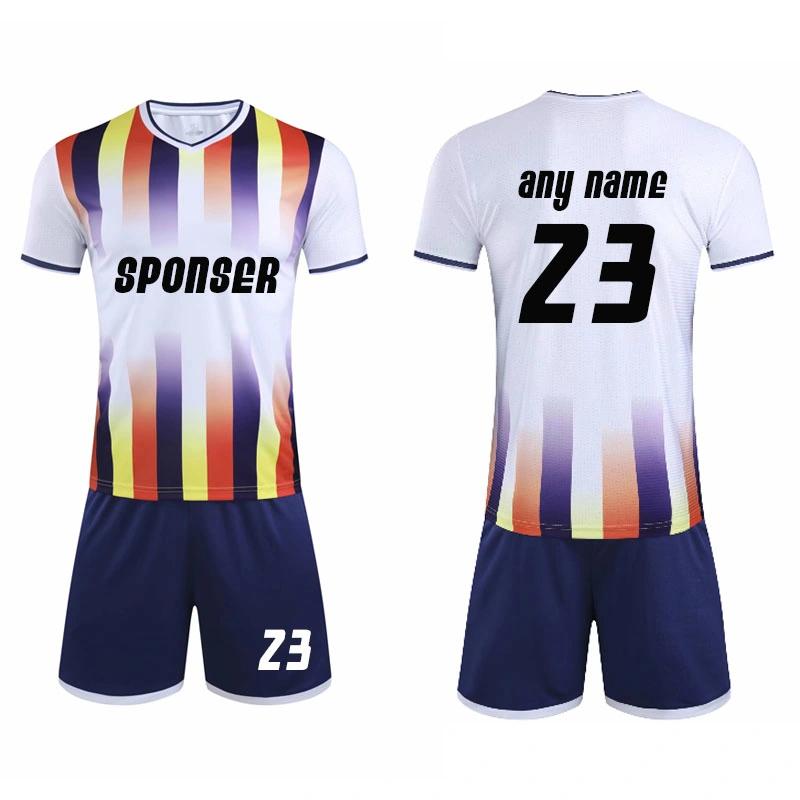 Mens Breathable Polyester Football Soccer Jersey Uniform Wear