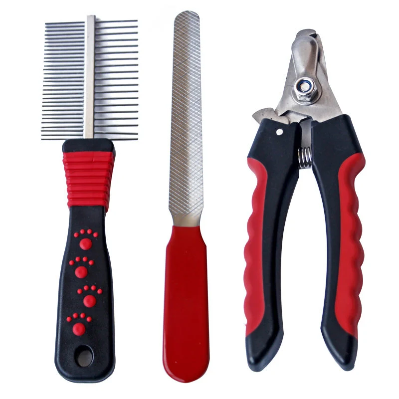 Hot Products Pets Grooming Tools Set, Pet Grooming Kit for Dogs Cats Pets Combs and Nail Scissors Grooming Set