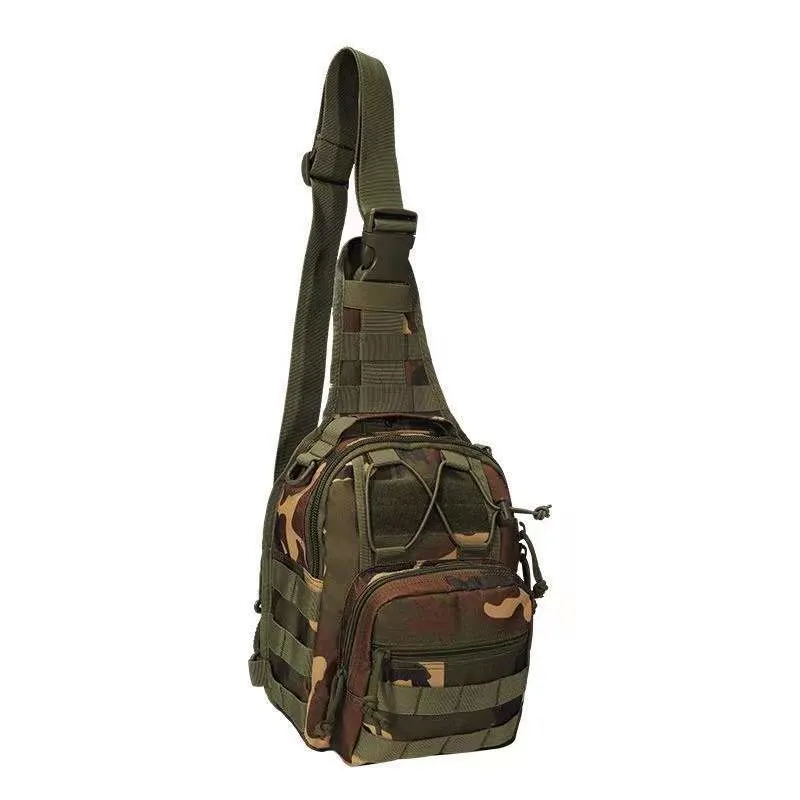 Outdoor Herren taktischer Rucksack Sling Crossbody Bag Klettern Wandern Jagd Angelflasche Schulterpaket für Männer