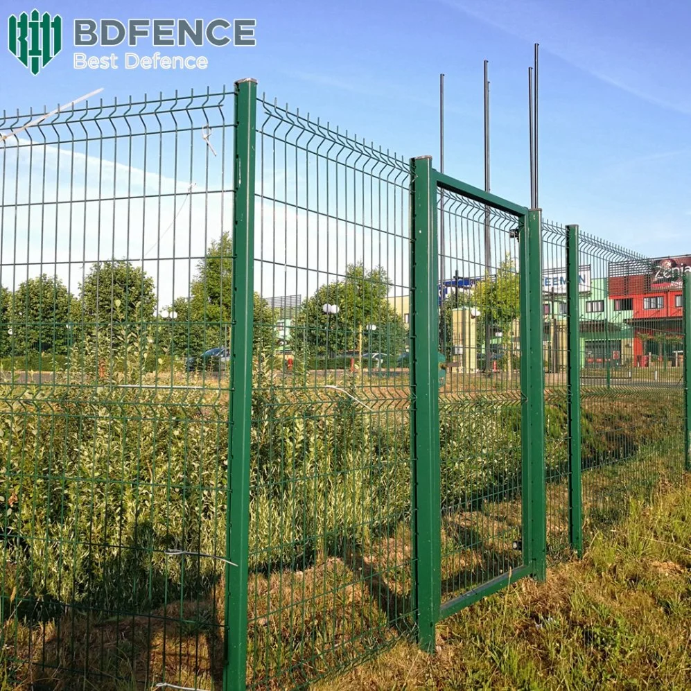 Hot-Dipped Galvanized PVC Coated 3D Curved Welded Wire Mesh Fence Panel