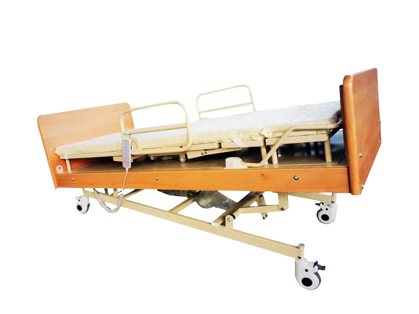 High End Quality Hot Sale Wooden Hospital Bed Nursing Home Bed Rotating Bed