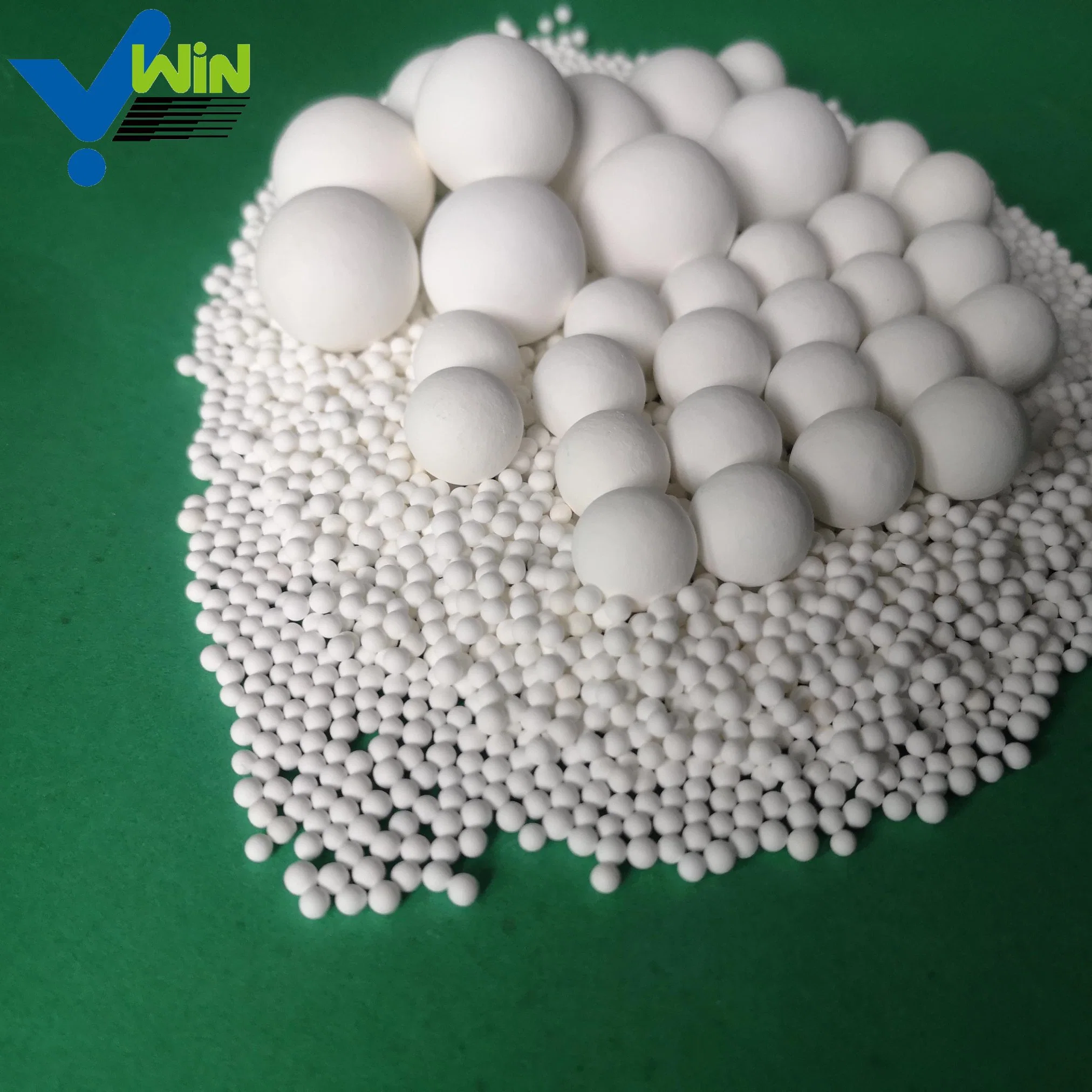 China Zibo Win Ceramic Alumina Ball Heat Storage Media Sphere 25mm