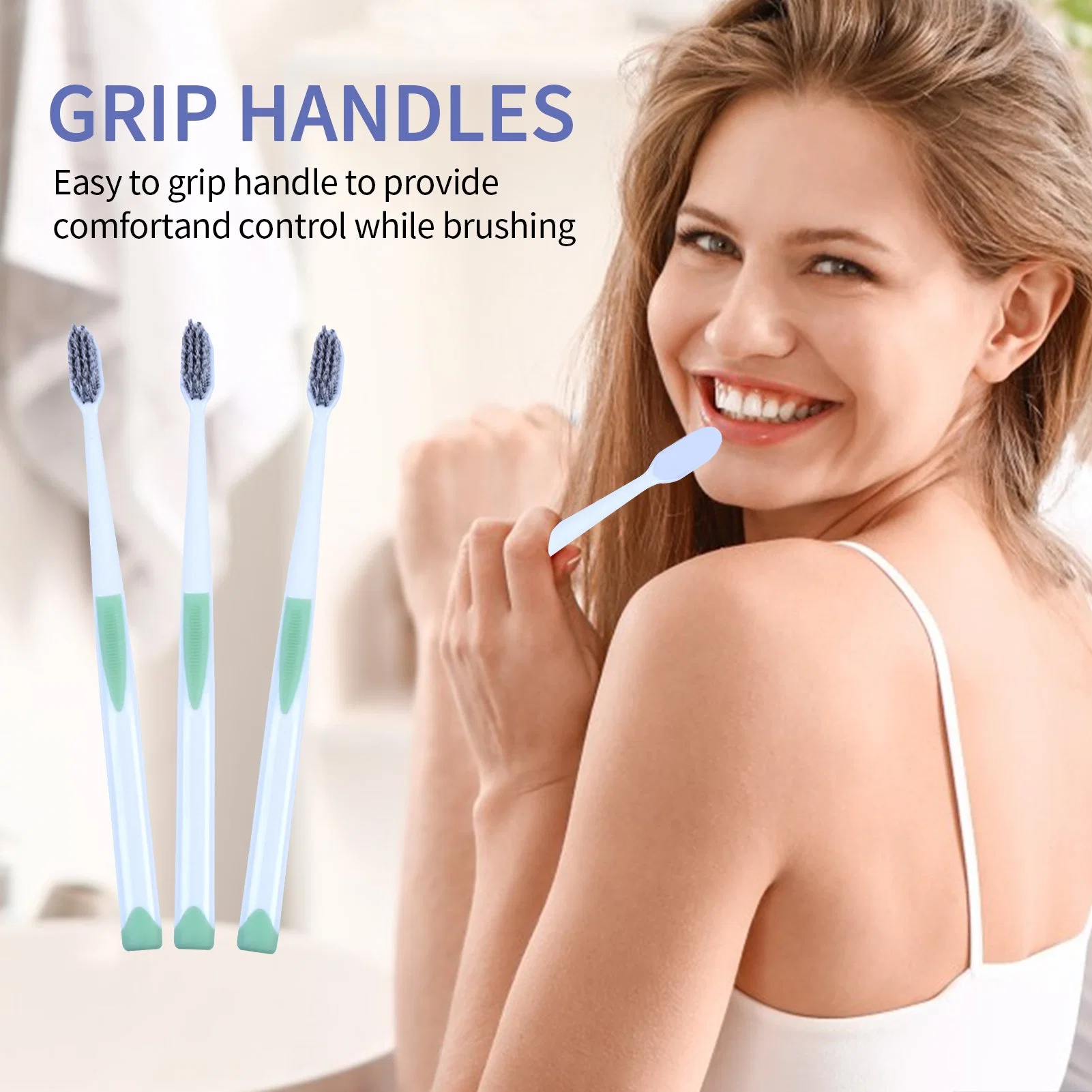 ISO FDA Approved Personal Care OEM Medium Bristles Toothbrush