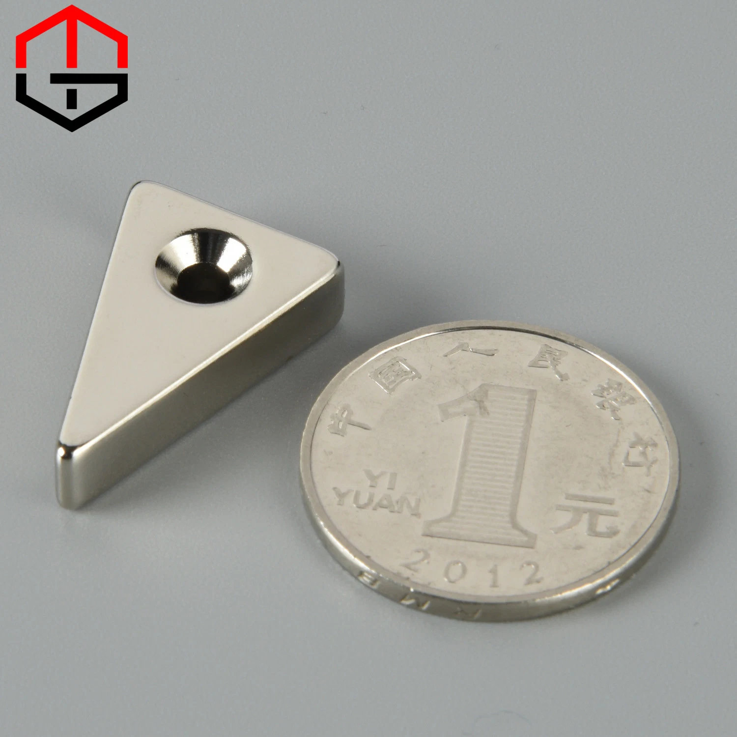 Permanent Strong N52 Countersunk Neodynium Magnet Nickel Treatment