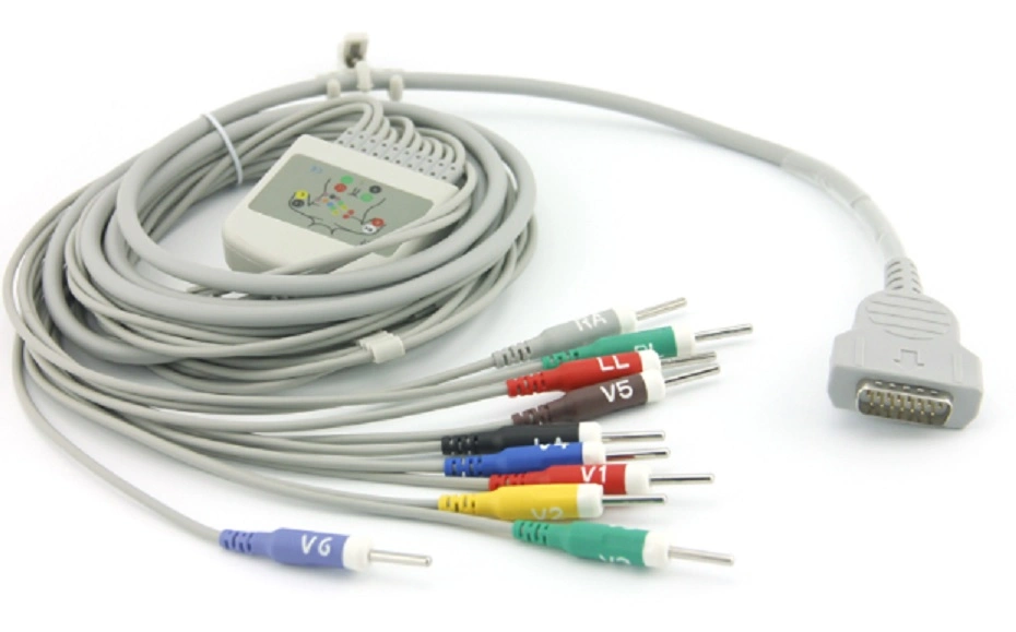 Compatible con los cables de ECG con Ge