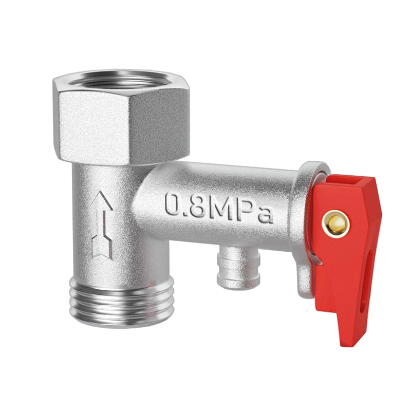 Safety Valve 1/2" 0.8MPa Water Heater Brass Discharge Pressure Safety Value