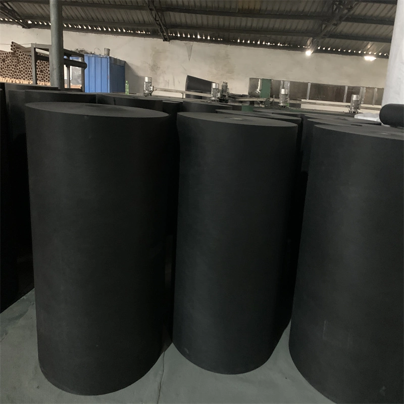 Njefg Sound Absorption Anti-Fouling Fiberglass Black Mat for Glass Wool Duct Lining.