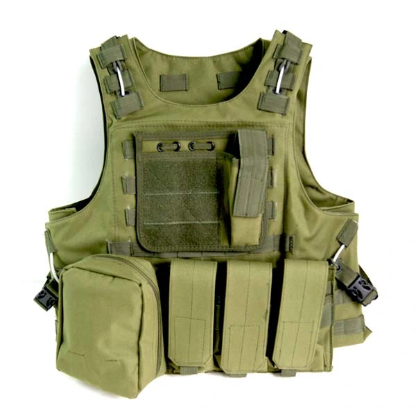 Green Color Soft Gear Molle Protective Military Style Vest