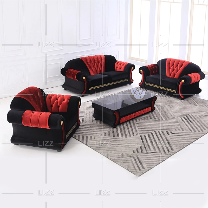 Fabrik-Versorgung Wohnzimmer Möbel Sektional Beliebte Sofa Wohnzimmer Chesterfield Ledersofa Set