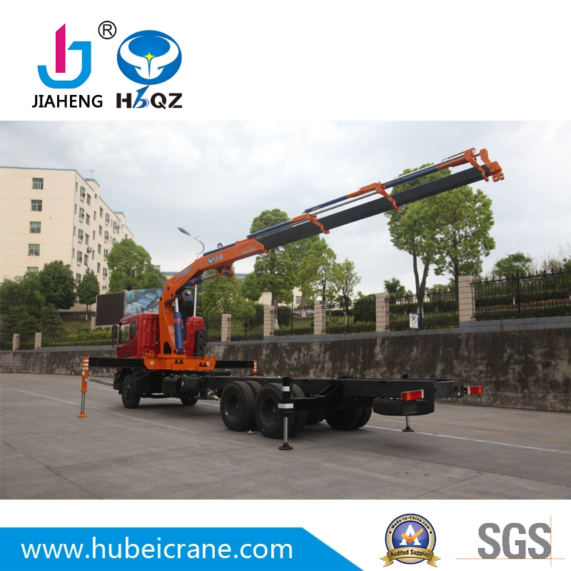 HBQZ  12 Ton Dongfeng Folding Boom Truck Mounted Cranes