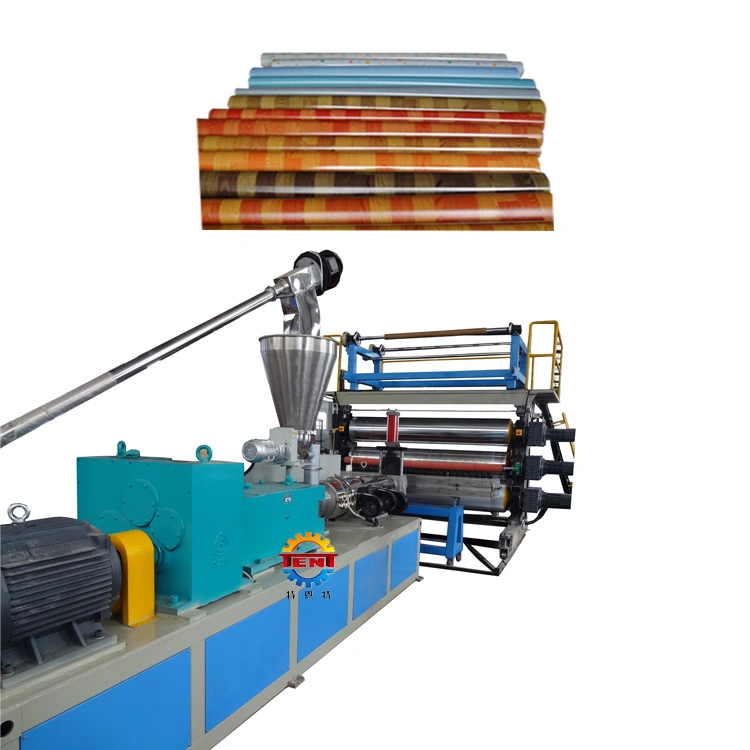 PVC Plancher anti-patinage de contrecollage Making Machine en cuir