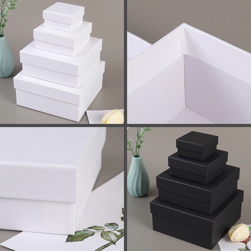 Black Cardboard Holiday Packaging Perfume Skin Care Essential Oil Lipstick Cell Phone Gift Box