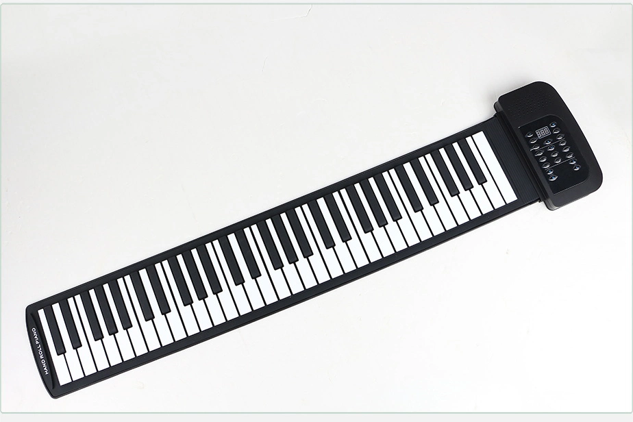 Usine Vente en gros 61 clés silicone flexible main rouler piano Clavier numérique pour piano