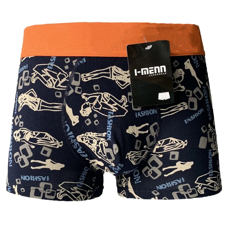 Mens algodón de color liso calzoncillos Boxer Shorts