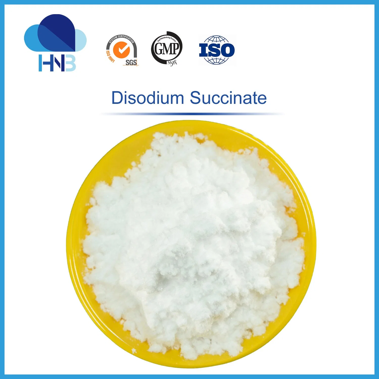 GMP Factory Sodium Succinate Dibasic Wsa CAS 150-90-3 Strength Product 99% Disodium Succinate