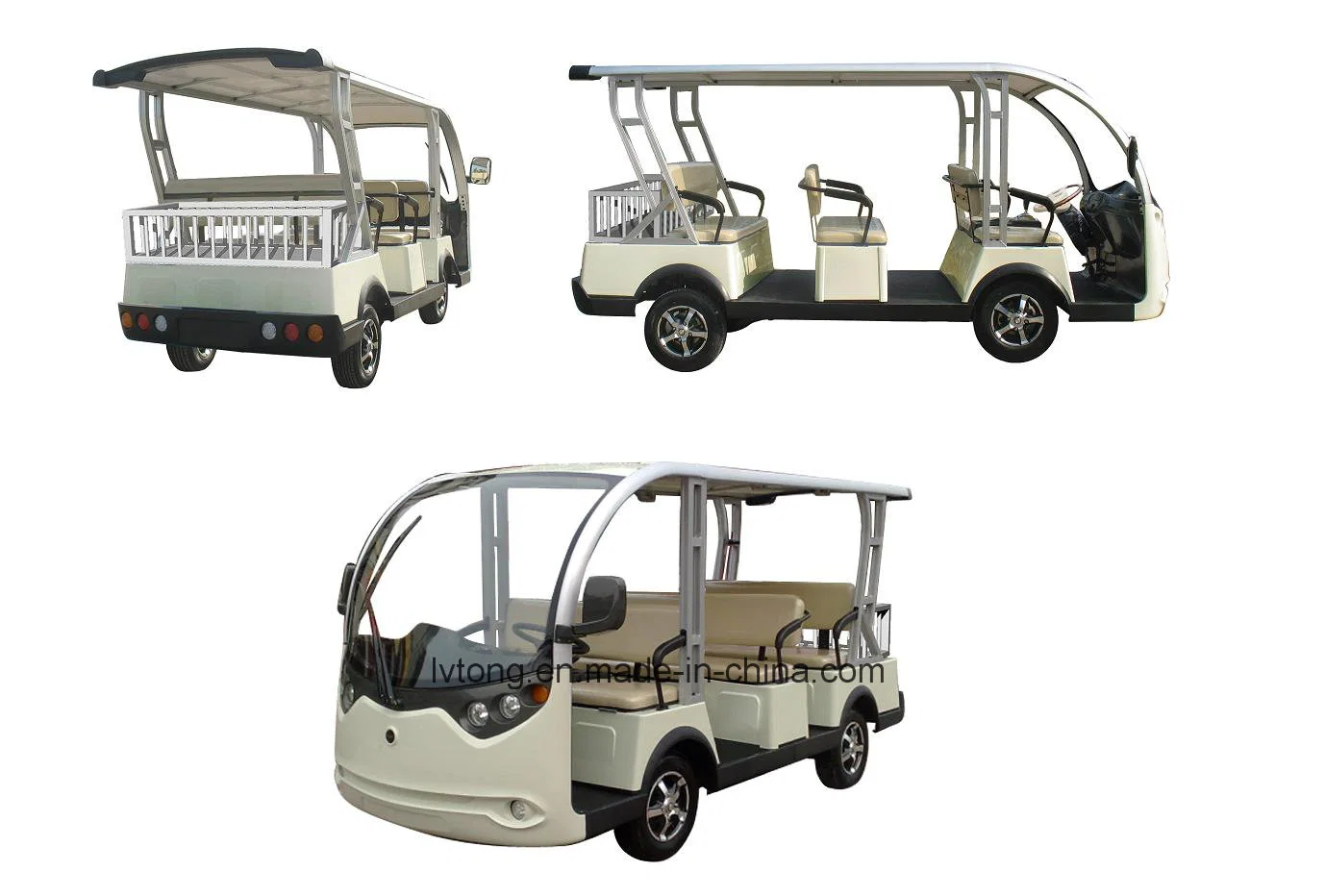 City Vehicle Golf Trolley Tourist Battery Power Wholesale/Supplier 8 Passengers Sightseeing Bus (LT-S8)