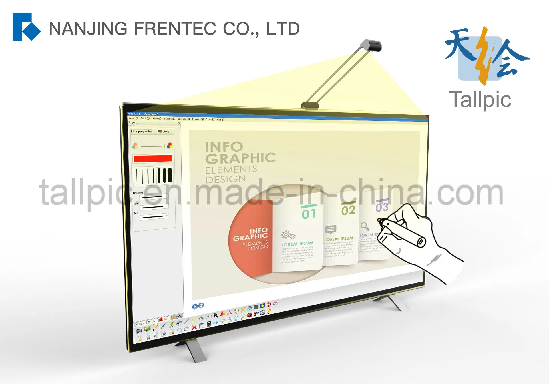 LCD Integrated Interactive Whiteboard