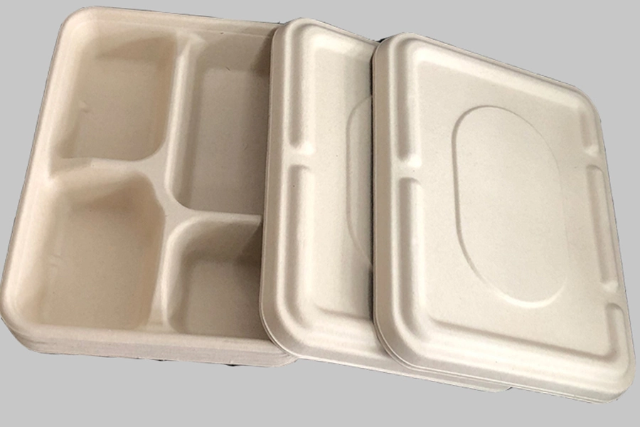 Environmentally Friendly Paper Tableware Biodegradable Food Container Disposable Bamboo Products